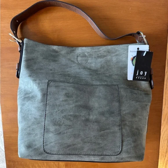 Joy Susan Vegan Leather Tote including Inner Organizer Pouch with 3 Pockets. - Picture 2 of 13